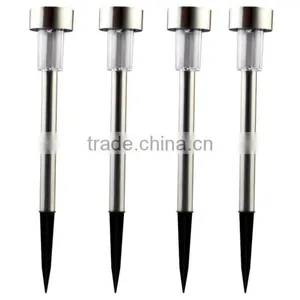 Solar Led Lawn Lights Outdoor Garden Lights With Stainless Steel Case thumbnail-1
