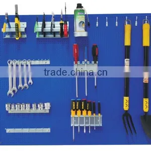 WallPeg Pegboard Panels, Shelves, Bins, Locking Peg Hooks for Tool Storage Kit (302715) thumbnail-1