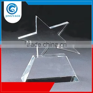 Jingyage Top Quality k9 Unique Crystal Star Award Souvenir Star Trophy Awards Crystal Star Trophies thumbnail-1