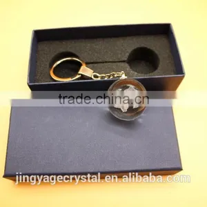 Crystal Sphere Keychain Ball With3D Engraving thumbnail-2