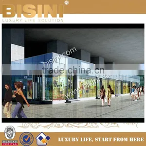 Easy Fast Install Steel Structure and Glass Shop, Simple Stable Metal Structure Store(BF08-Y10040) thumbnail-1