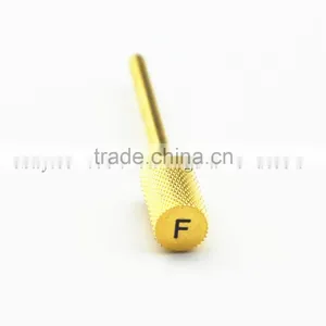 Type Fine Total Length 40MM Shank Diameter Barrel Ball Golden Carbide Burr for Nail HUAXING JIANGYIN thumbnail-3