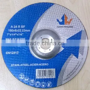 7" 180x6x22.2mm Deprssed Center Grinding Wheel for Metal thumbnail-1