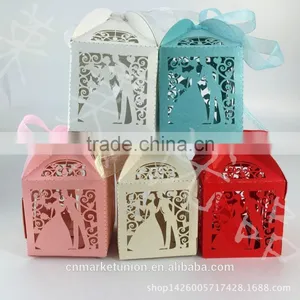 Customized Foldable Sweet Wedding Candy Box Romantic Paper Wedding Box thumbnail-5