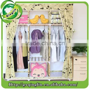 Latest Buy Furniture Online Wardrobe Shoe Storage Wood Closet thumbnail-3