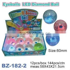 TPU Glitter Bouncing Ball With Eyes thumbnail-1
