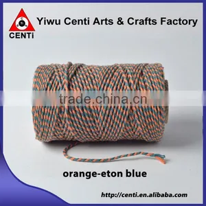 Factory Sale Orange and Eton Blue Coloured Original Cotton Bakers Twine Double Colour Bakers Twine thumbnail-1