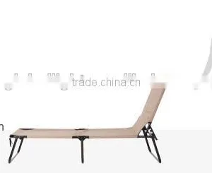 Tan Beach Cot Lounge Chair thumbnail-4
