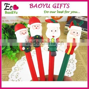 New Design Christmas Polymer Clay Pen Wholesale Can Custom Logo Promotional Ballpoint Pen Cheap Polymer Clay Pen Christmas Gifts thumbnail-1