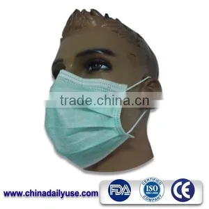 Disposable Non Woven Tie-on Face Mask,3ply Medical Supplies Disposable 3 Ply Non Woven Face Mask,Disposable Non Woven Face Mask thumbnail-4