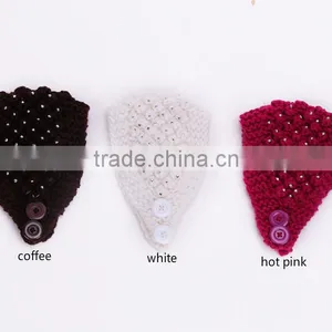2015 Hot Sell Stock Crochet Head Wraps Crochet Knit Headwrap thumbnail-1