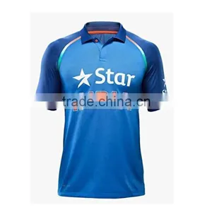 Customized Indian Cricket Jersey Super Soft Knit Cricket Team Jersey Design Online Shopping China Manufacturers thumbnail-1