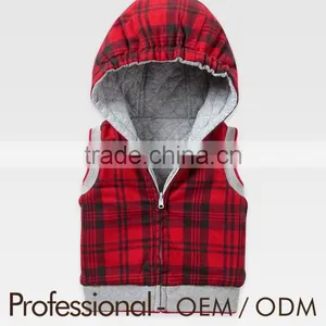 Latest New Kids' winter Warm Hood Vest Thickened Padding Waistcoat for 2-12 Years Old Kids Factory Price thumbnail-1