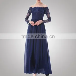 Latest Design Fashionable Preppy Style Evening Dress Long Sleeve Women For Youth thumbnail-6