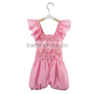 2017 Wholesale Children's Boutique Pink Clothing Kids Bulk, Baby Romper thumbnail-1
