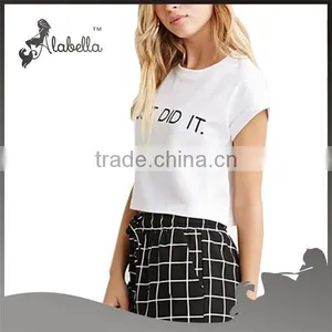 Top Tee White T-shirts Bulk Wholesale t Shirts for Ladies thumbnail-1