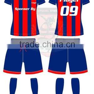 Customized Your Unique Cool Soccer Jersey Set Home and Away Classic Short Sleeve Blank Football Uniform of Low Price Paypal thumbnail-2