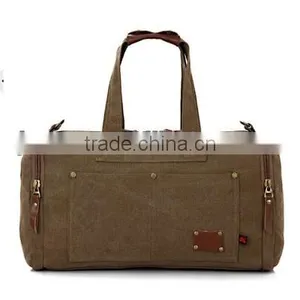Large Capacity Unisex Canvas Travel Messenger Bag thumbnail-1