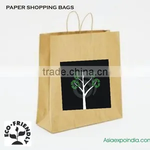 Brown Kraft Paper Bags With Paper Handles thumbnail-1