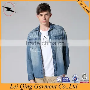 Wholesale Plain Denim Jackets Shirts Suppliers thumbnail-3