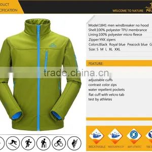 Mens High Quality Cheap Windbreaker Waterproof Softshell Jacket thumbnail-5