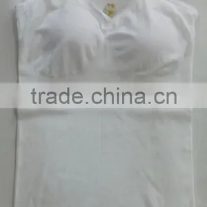 2012 Seamless Plain Lady Camisole With Bra thumbnail-1