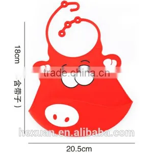 Eco-Friendly Cheap Custom Adult Blank Triangle Crochet Silicon Baby Bib thumbnail-3