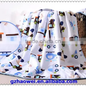 Wholesale Thickened Printed Fleeces Baby Blanket in Guangzhou thumbnail-4
