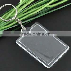 High Quality W/Transparent Plastic Picture Frames Key Chain thumbnail-1