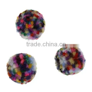 Polyamide Nylon Pom Pom Balls DIY Craft Decoration Multicolor Round 20mm Dia. thumbnail-3