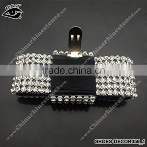 New Design Rhinestone Mesh Clip for Shoes Glass Ornament Shoe Clips thumbnail-3