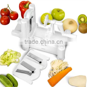 3 In 1 Fruit Peeler Spiral Vegetable Slicer Cutter Shred Kitchen Tools Easy To Clean Mandoline Chopper SpiralizerKnife KC1466 thumbnail-3