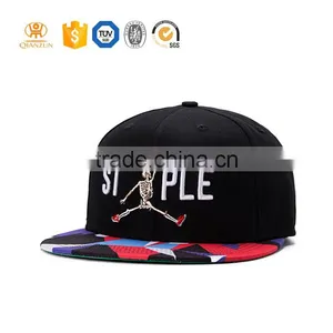 Custom Wholesale 3D Embroidery Patch Pattern Customize Hip Hop Snapback Caps and Hats thumbnail-1