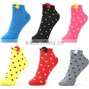 Fashion Cotton Pretty Bowknot Women Socks thumbnail-1