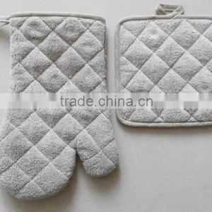 2pcs Kitchen Set in Pure Color Plain Color Oven Mitt and Pot Holder thumbnail-5