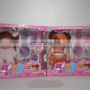 12 "music Flash Walking Doll With a Shopping Cart,lovely Baby Toy Dolls With Smell thumbnail-4
