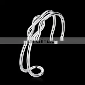 New Design Cheap Arm Bracelet Jewelry Silver Plated Bangle Wholesale for Monaco thumbnail-3