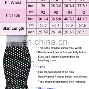 Grace Karin Occident Women's Hips-Wrapped Vintage Retro Cotton Printed Pencil Skirt CL008928-10 thumbnail-6