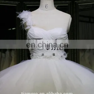 1A873 One Shoulder Ruche Sleeveless Ball Gown Evening Dress New Design 2016 thumbnail-4