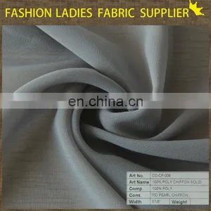 Wholesale Polyester Chiffon Fabric Red Dyeing Fabric Shaoxing Textile 100 Polyester Fabric thumbnail-6