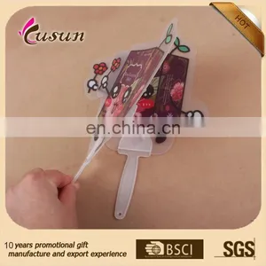 Most Popular Hand Fan With Long Handle Colorful pp Plastic Hand Fan for Promotional thumbnail-4