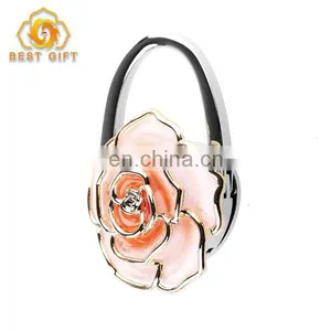 Hot Fashion Beautiful Metal Rose Purse Hanger thumbnail-6