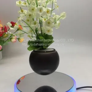 Led Light Magnetic Floating Levitating Air Bonsai Plant Potted thumbnail-1