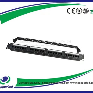 UTP Cat.6 Patch Panel , 24 Port Dual Use IDC With Back Bar thumbnail-1