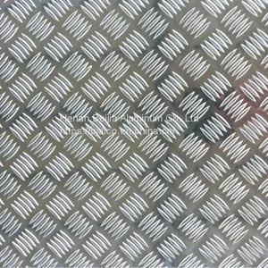 A1050 1060 1100 3003 3105Aluminium Checker / Tread Plate 5 Bar thumbnail-1