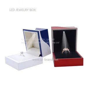 LED Light Jewelry Box Paint Jewelry Ring Display Box Packaging Gift Box Factory Direct Sales Customization thumbnail-1