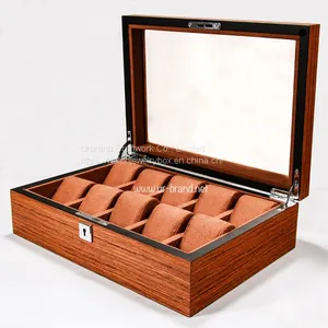 Factory Multi-digit Watch Box Wooden Watch Storage Box Window Display Box 6-digit 12-digit 18-digit Watch Box thumbnail-5