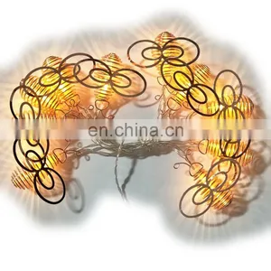 2020 New Solar 10L LED Iron Honeybee Strip Outdoor Garden Light For Spring Decoration From China thumbnail-1