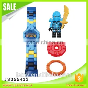 Hot Selling Kids Building Blocks Electronic Watch With Minifigures for Kids thumbnail-1