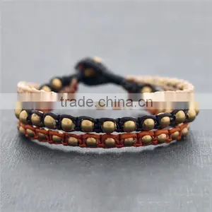 Bohemian Bracelet Wax Cord Wrap Jewelry Wholesale XE09-198 thumbnail-3